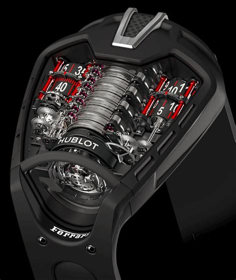 hublot ferrari tourbillon|hublot ferrari engine watch.